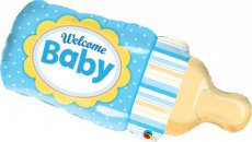 Baby Folieballon JUMBO 99cm (39") Baby Fles Welcome Baby