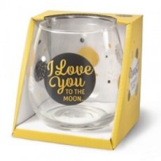 Proost Glas I Love You to the moon and back