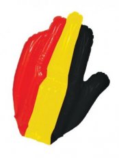 Opblaasbare mega hand België - 50cm