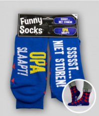 Funny socks 'Opa slaapt!' sokken