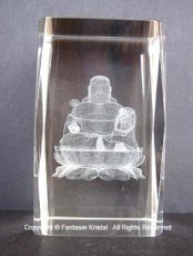 3D Laserblok Boeddha zittend
