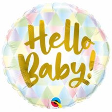 Baby Folieballon 45cm/18" Hello Baby!