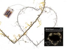 Decoratief metalen hart LED