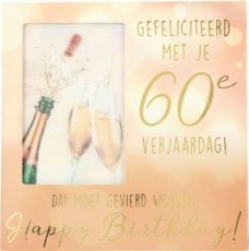 3111130-07 Muziek & 3D Wenskaart Gefeliciteerd met je 60e verjaardag!...