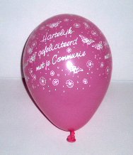 Communie Ballon Latex 5inch/13cm Roze