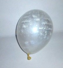 .Ballon Latex 5inch/13cm Lentefeest Clear