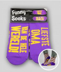 Funny socks 'Liefste Oma' sokken