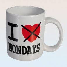 78/8206m Mug I  'cœur'  Mondays