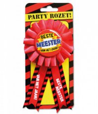 Party Rosette 'Beste Meester'