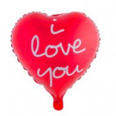 Love Folieballon 45cm/18" I Love You Script