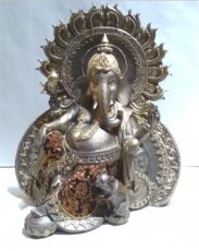 Boeddha Ganesha 31 cm Brons/Goud