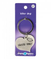 Porte-clés Coeur 'Lekker ding'