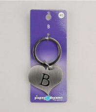 Porte-clés Coeur   'B'