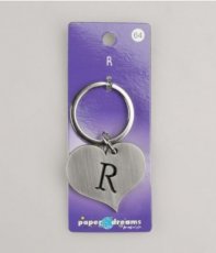 Porte-clés Coeur   'R'