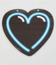 ns54 Symbole supplémentaire pour Guirlande néon cœur bleu