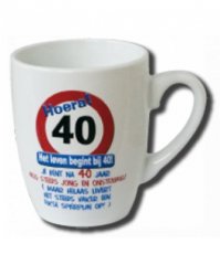 Tasse Panneau routier '40 jaar'